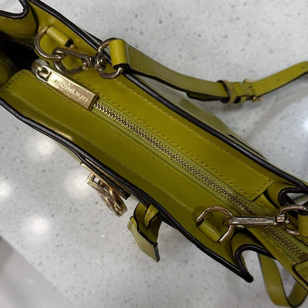 Michael Kors Apple Green Hamilton Crossbody